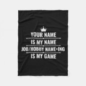 Persoonlijke Funny Job en Hobby Name Fleece Deken (Voorkant)