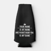 Persoonlijke Funny Job en Hobby Name Flesjeskoeler (Voorkant)