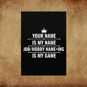 Persoonlijke Funny Job en Hobby Name Flyer