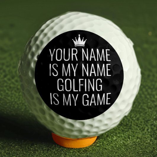 Persoonlijke Funny Job en Hobby Name Golfballen