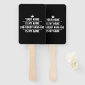 Persoonlijke Funny Job en Hobby Name Handwaaier (Voorkant en achterkant)