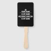 Persoonlijke Funny Job en Hobby Name Handwaaier (Voorkant)