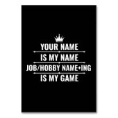 Persoonlijke Funny Job en Hobby Name Kaart (Voorkant)