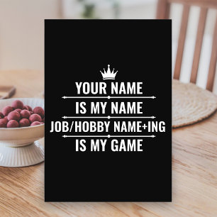 Persoonlijke Funny Job en Hobby Name Kaart