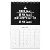 Persoonlijke Funny Job en Hobby Name Kalender (Mar 2027)