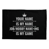 Persoonlijke Funny Job en Hobby Name Kussensloop (Achterkant)
