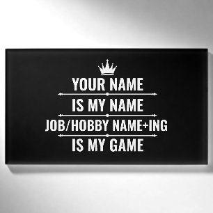 Persoonlijke Funny Job en Hobby Name Naambadge