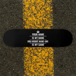 Persoonlijke Funny Job en Hobby Name Persoonlijk Skateboard
