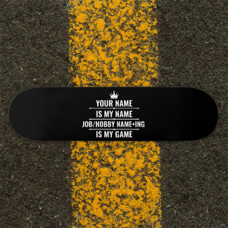 Persoonlijke Funny Job en Hobby Name Persoonlijk Skateboard