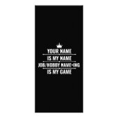 Persoonlijke Funny Job en Hobby Name Reclamekaart (Voorkant)