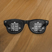 Persoonlijke Funny Job en Hobby Name Retro Zonnebril