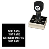 Persoonlijke Funny Job en Hobby Name Rubberstempel (Gestempeld)