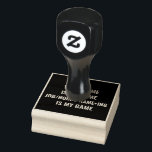 Persoonlijke Funny Job en Hobby Name Rubberstempel<br><div class="desc">Het persoonlijke ontwerp van de Naam van de Baan en van de Hobby kan een groot geschenk voor uw vriend of familielid zijn, of u kunt het gebruiken om uw liefde en passie over uw Hobby of uw Baan te shows.</div>