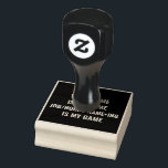 Persoonlijke Funny Job en Hobby Name Rubberstempel<br><div class="desc">Het persoonlijke ontwerp van de Naam van de Baan en van de Hobby kan een groot geschenk voor uw vriend of familielid zijn,  of u kunt het gebruiken om uw liefde en passie over uw Hobby of uw Baan te shows.</div>