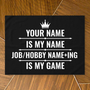 Persoonlijke Funny Job en Hobby Name Tafelkleed