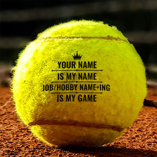 Persoonlijke Funny Job en Hobby Name Tennisballen