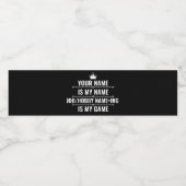 Persoonlijke Funny Job en Hobby Name Waterfles Etiket (Enkel label)