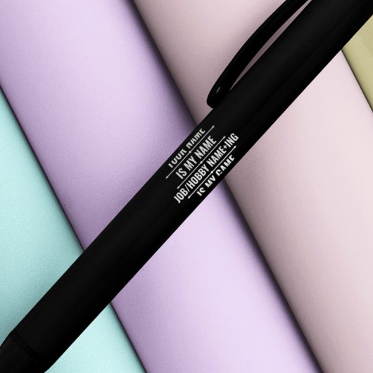 Persoonlijke Funny Job en Hobby Name Zwarte Inkt Pen