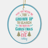 Persoonlijke Funny Kerstmis Keramisch Ornament (Links)