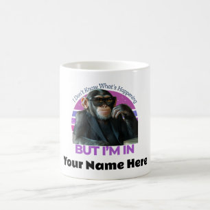 Persoonlijke Funny Monkey Meme   retro minimalist Koffiemok