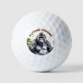 Persoonlijke Funny Novelty Gorilla die les geeft Golfballen (Voorkant)