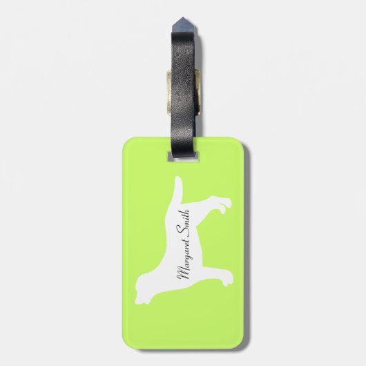 Persoonlijke Funny Pool Party Labradors Bagagelabel (Achterkant verticaal)