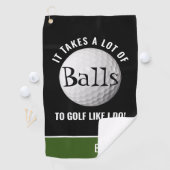 Persoonlijke Funny Pun Golfer Golfhanddoek (Insitu)