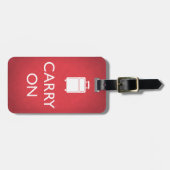 Persoonlijke Funny Red Carry op Bagagelabel (Voorkant horizontaal)