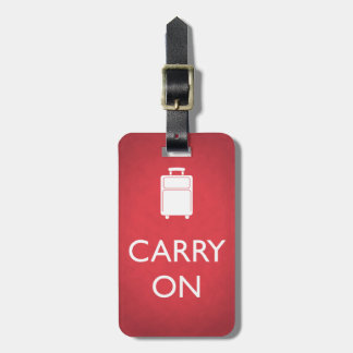 Persoonlijke Funny Red Carry op Bagagelabel