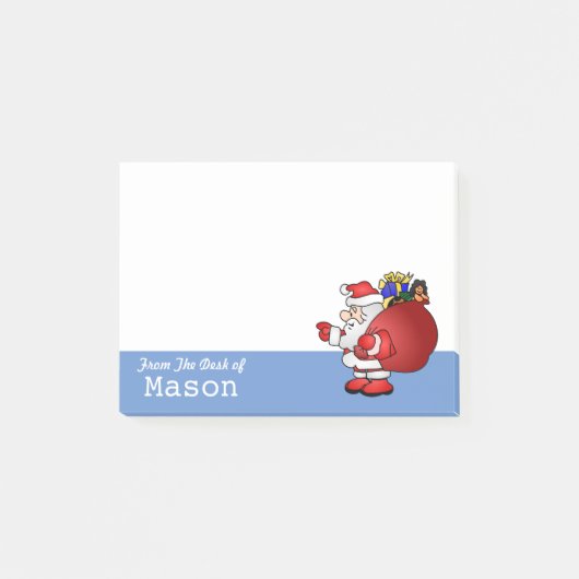 Persoonlijke Funny Santa met cadeautjes Post-it® Notes (Voorkant)