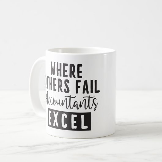 Persoonlijke Funny Santa's favoriete accountant Koffiemok (Voorkant links)