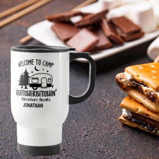 Persoonlijke Funny Sarcastic Camping Reisbeker