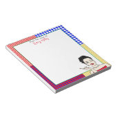 Persoonlijke Funny Sarcastic Retro Lady Notitieblok (Schuin)