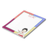 Persoonlijke Funny Sarcastic Retro Lady Notitieblok (Linkerzijde)