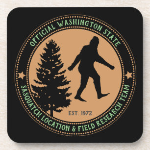 Persoonlijke Funny Sasquatch Locatie en Onderzoek Bier Onderzetter