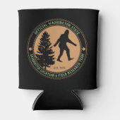 Persoonlijke Funny Sasquatch Locatie en Onderzoek Blikjeskoeler (Voorkant)