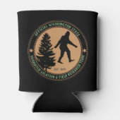 Persoonlijke Funny Sasquatch Locatie en Onderzoek Blikjeskoeler (Achterkant)