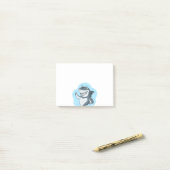 Persoonlijke Funny Shark Cartoon Post-it® Notes (Op bureau)