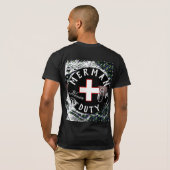 Persoonlijke Funny Single Merman op dienst als vri T-shirt (Achterkant volledig)