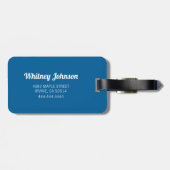 Persoonlijke Funny Skiing | Reis Bagagelabel (Achterkant horizontaal)