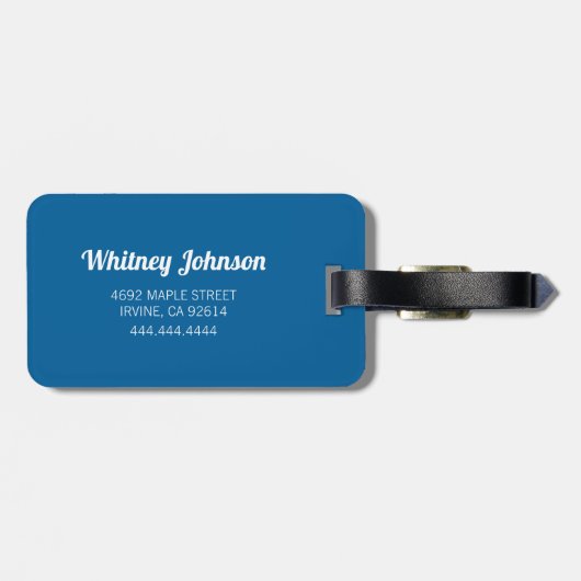 Persoonlijke Funny Skiing | Reis Bagagelabel (Achterkant horizontaal)