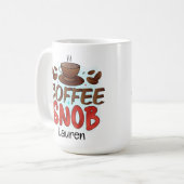 Persoonlijke Funny Snob Coffee-Mok Koffiemok (Voorkant links)