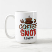 Persoonlijke Funny Snob Coffee-Mok Koffiemok (Links)