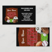 Persoonlijke Funny Sports Bar en Grill Visitekaartje (Voorkant / Achterkant)