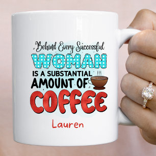 Persoonlijke Funny Successful Women's Coffee Mok