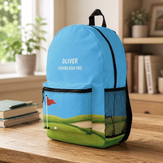 Persoonlijke Future Golf Pro Aangepaste Kinderen R Bedrukte Rugzak