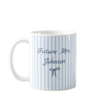 Persoonlijke Future Mrs Gestreepte Verloving Beker