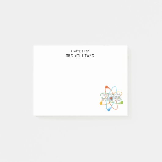 Persoonlijke FYSICA HET IS DE WET Leuke Wetenschap Post-it® Notes (Voorkant)