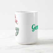 Persoonlijke "G" Kerstbrief Koffiemok (Center)