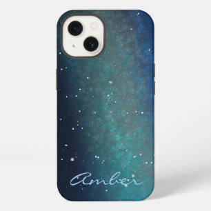 Persoonlijke Galaxy Ruimte Nevel Nachtelijke Hemel iPhone 13 Hoesje